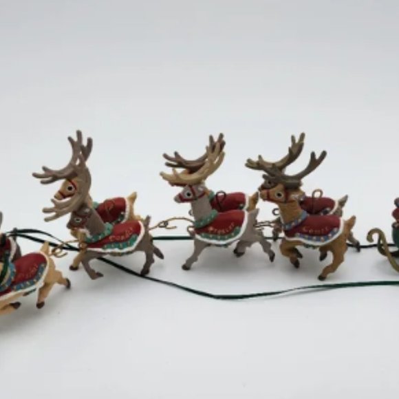 Santa and His Reindeer Collection Hallmark Ornaments - Picture 4 of 14